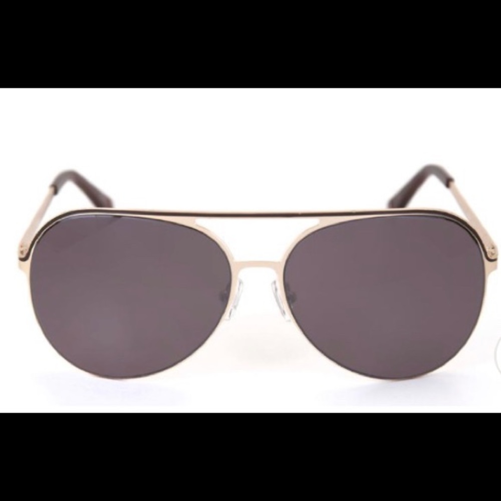 Fila Unisex Matte Gold Aviator Sunglasses